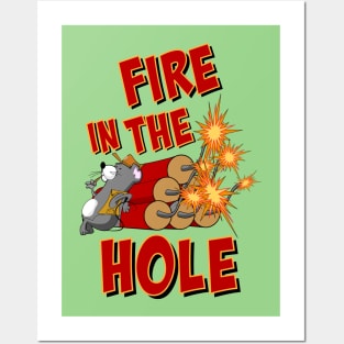 Fire in the Hole Doorslammer Gasser or Funny Car Drag Racing Motif Posters and Art